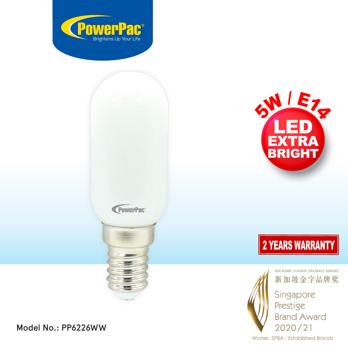 LED Bulb, Picture Frame Bulb 5W E14 Warm White (PP6226WW)