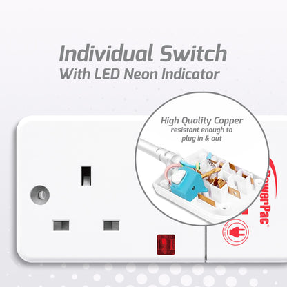 Extension Socket Extension Cord, Power Cord, Power Extension 1 way 6 meter (PP6881N)