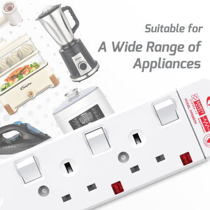 Extension Socket Extension Cord, Power Cord, Power Extension  3 way 6 meter (PP6883N)