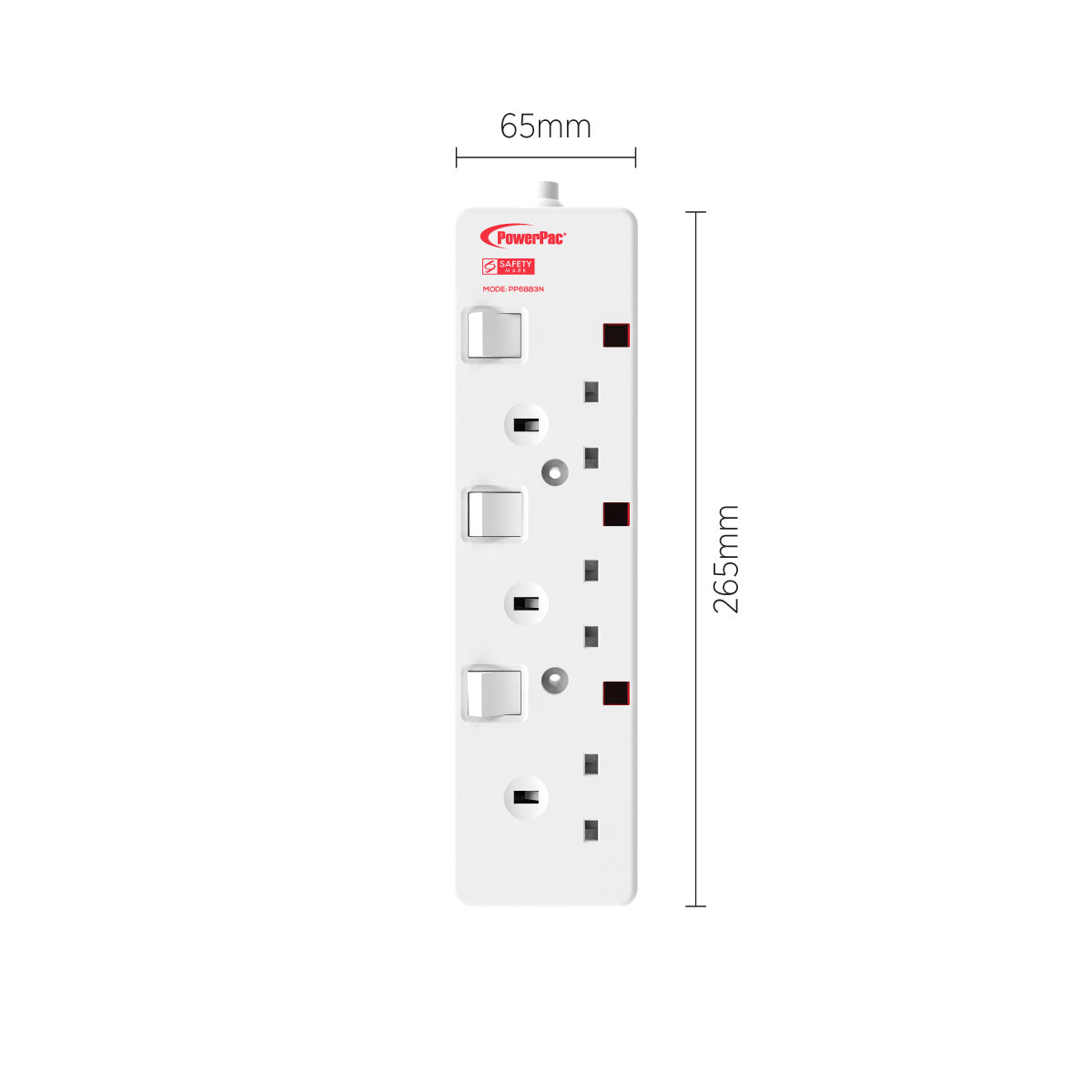 Extension Cord, Extension Socket, Power Cord, Power Extension 6 Metre 3 way (PP6883N)