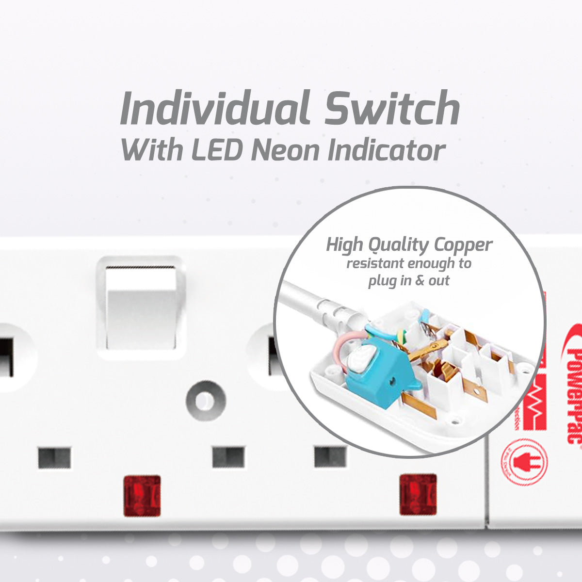 Extension Socket Extension Cord, Power Cord, Power Extension 4 way 6 meter (PP6884N)