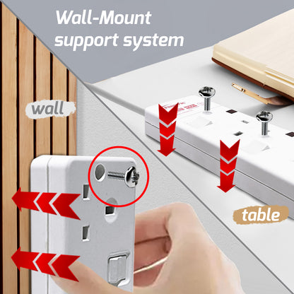 Extension Socket Extension Cord, Power Cord, Power Extension 4 way 6 meter (PP6884N)