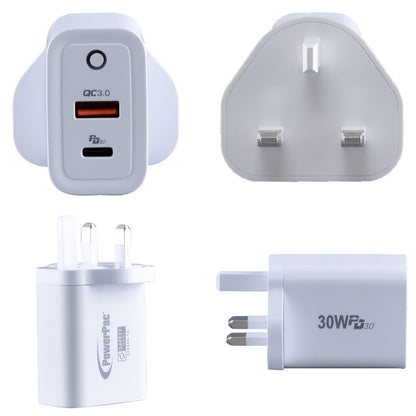 30W Charger Fast Charge QC3.0, PD 3.0 USB Smart Charger, TYPE A, TYPE C (PP7983)