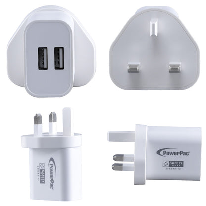 17W Charger Fast Charge QC3.0, PD 3.0 USB Smart Charger, 2x TYPE A (PP7985)