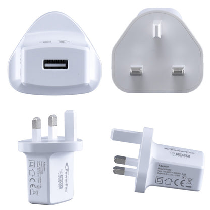 10.5W Charger Fast Charge QC3.0, PD 3.0 USB Smart Charger, TYPE A (PP7986) White