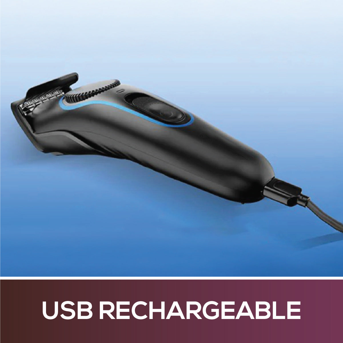 Rechargeable Cordless Hair Cutter/Clipper, 20 settings, USB (PP959)