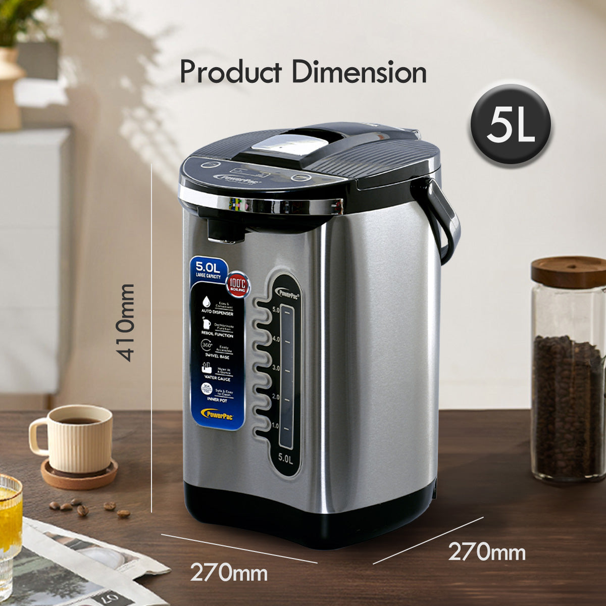 5L Electric Airpot, Instant Hot Water Dispenser(PPA70/5)