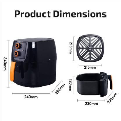 Air fryer 4.5L with Hot Air Flow System (PPAF308)