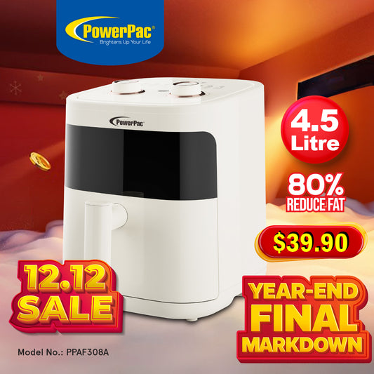 Air fryer 4.5L with Hot Air Flow System (PPAF308A)