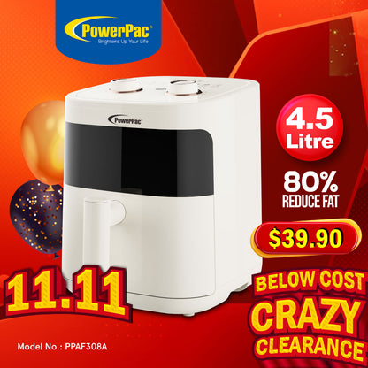 Air fryer 4.5L with Hot Air Flow System (PPAF308A)
