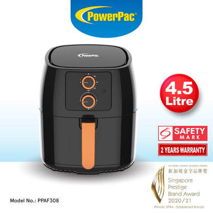 Air fryer 4.5L with Hot Air Flow System (PPAF308)