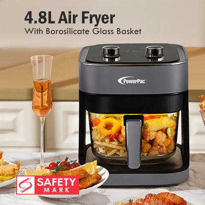 Air Fryer 4.8L with Tempered Glass Basket (PPAF345)