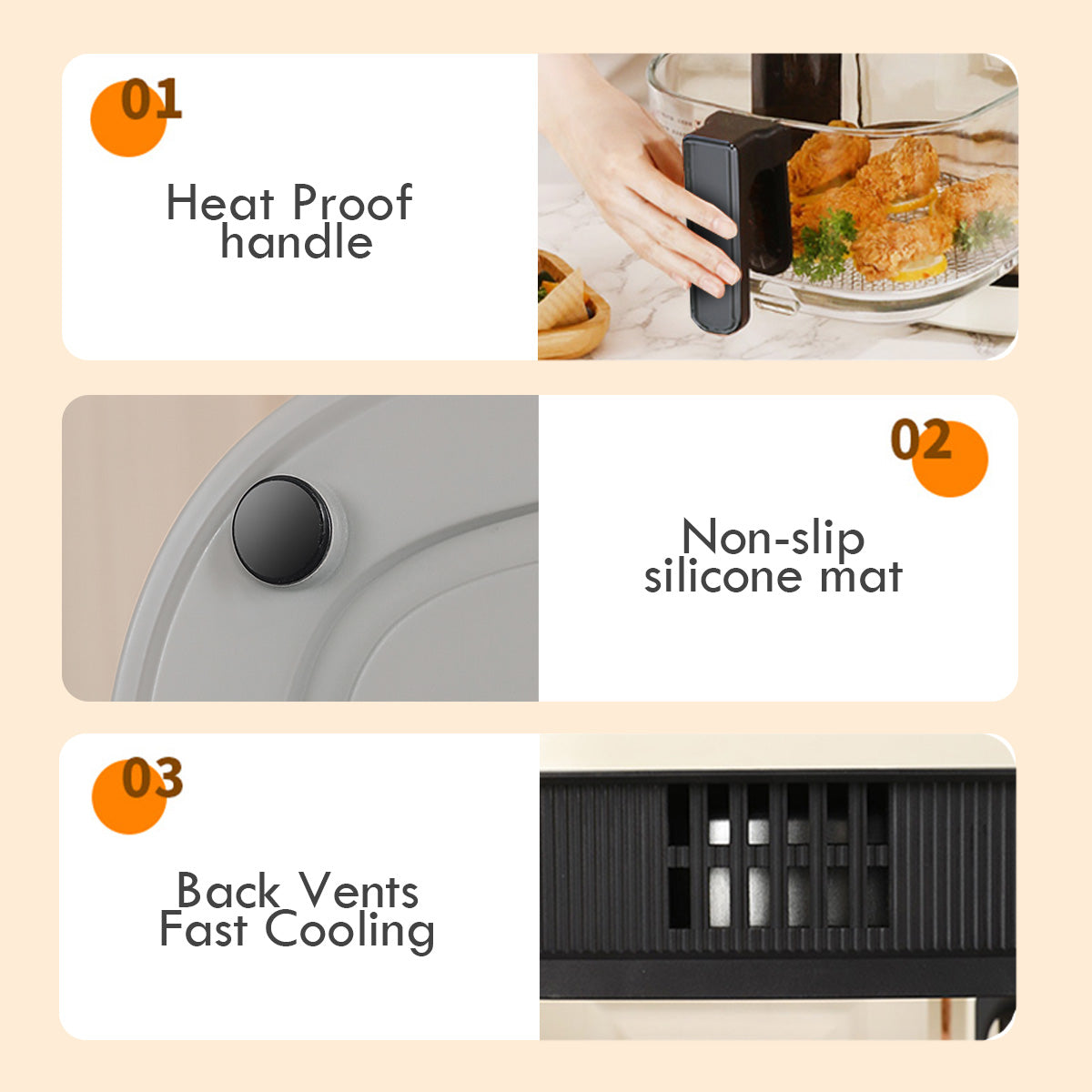 Air Fryer 4.8L with Tempered Glass Basket (PPAF345)