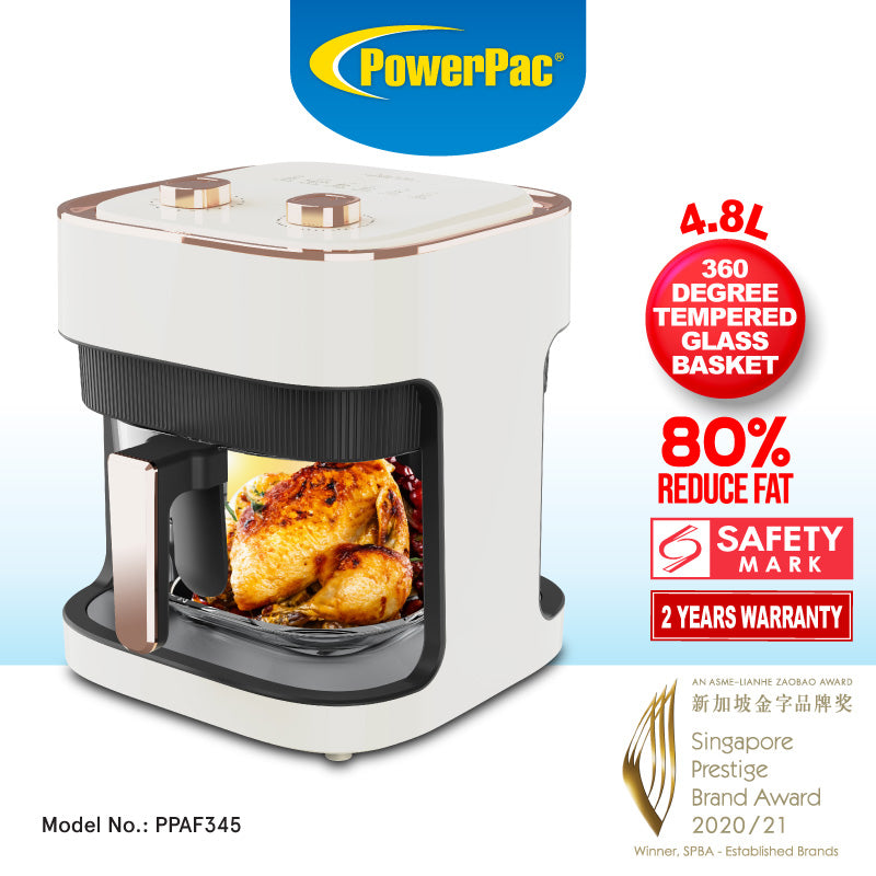Air Fryer 4.8L with Tempered Glass Basket (PPAF345)
