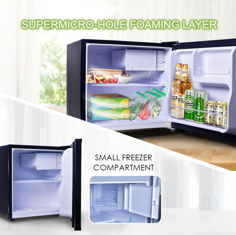 50L Bar Fridge with Lock (PPBF555) Silver