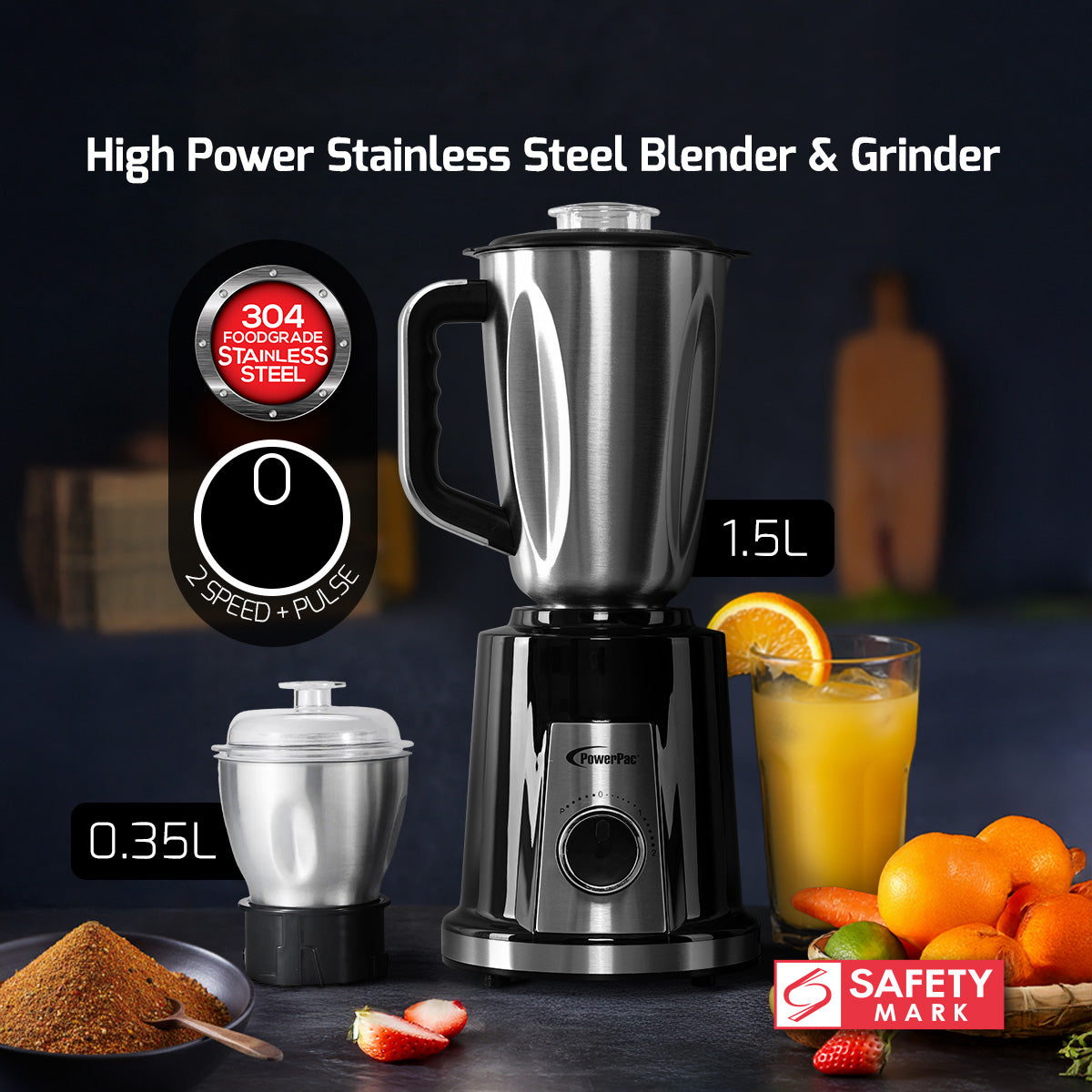 High Power Blender and Grinder, Stainless Steel Blender (PPBL148)
