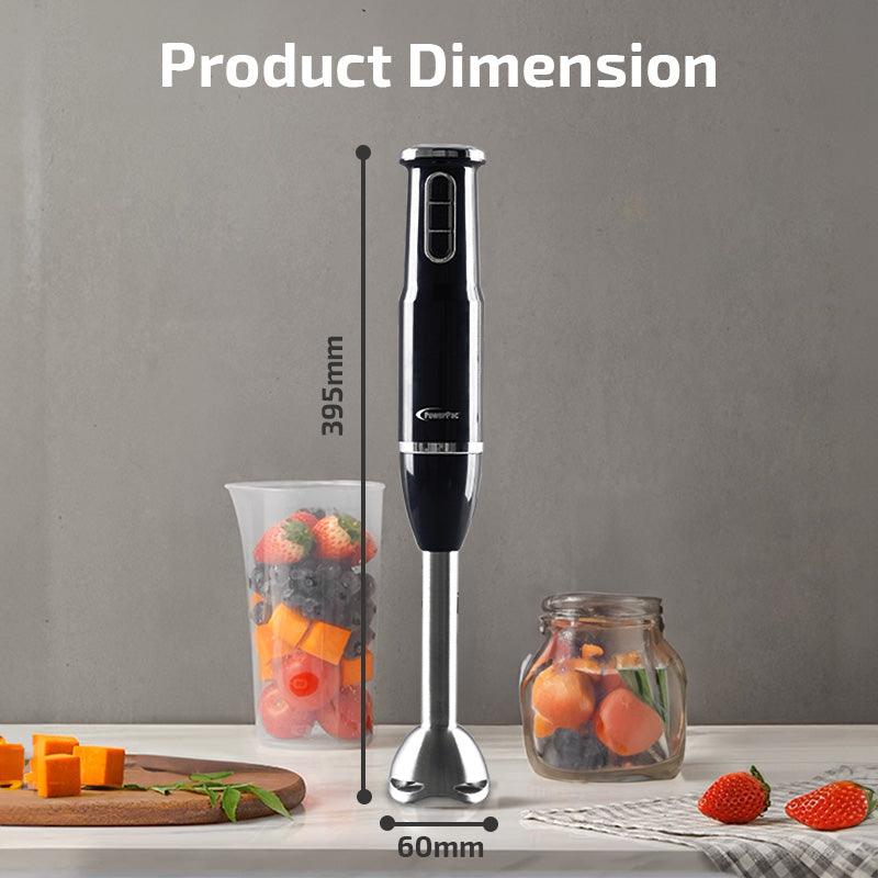 Hand Blender Food Preparation with Stainless Steel Blade 600W (PPBL191)
