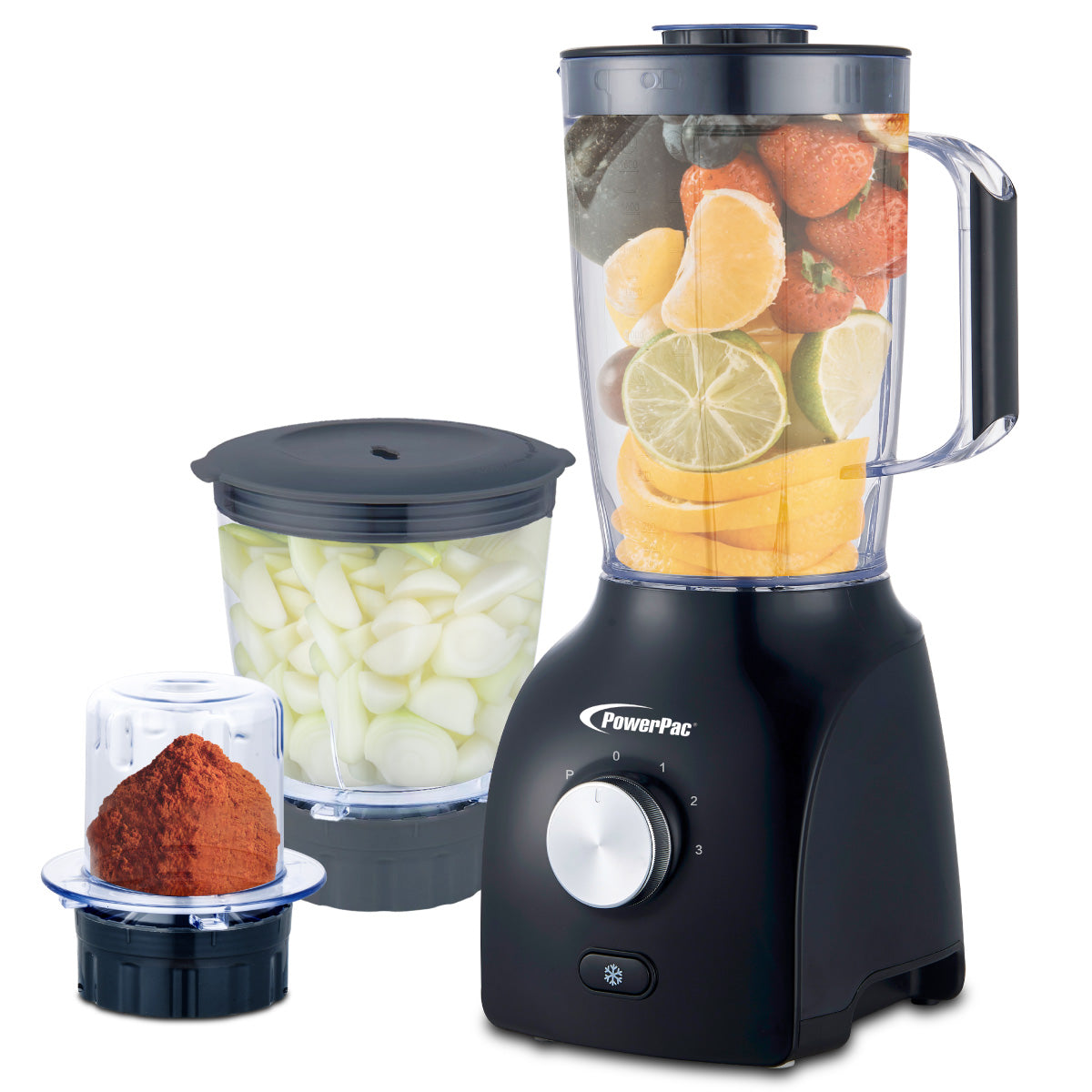 High Power Blender, 3 IN 1 Multi-functional Blender with Dry Mill, Mincer Filter (PPBL200A)