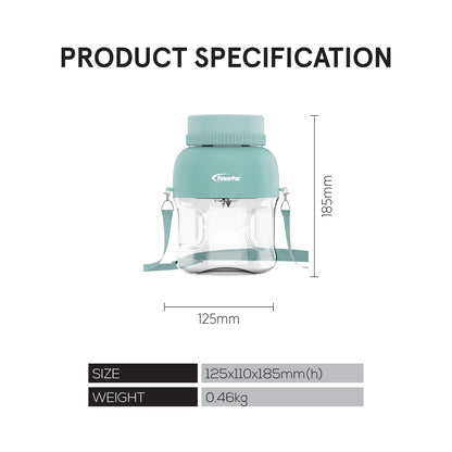 USB Portable Juice Blender, Travel Cup Blender, Smoothie Fruit Juicer, 500ml (PPBL333)TB