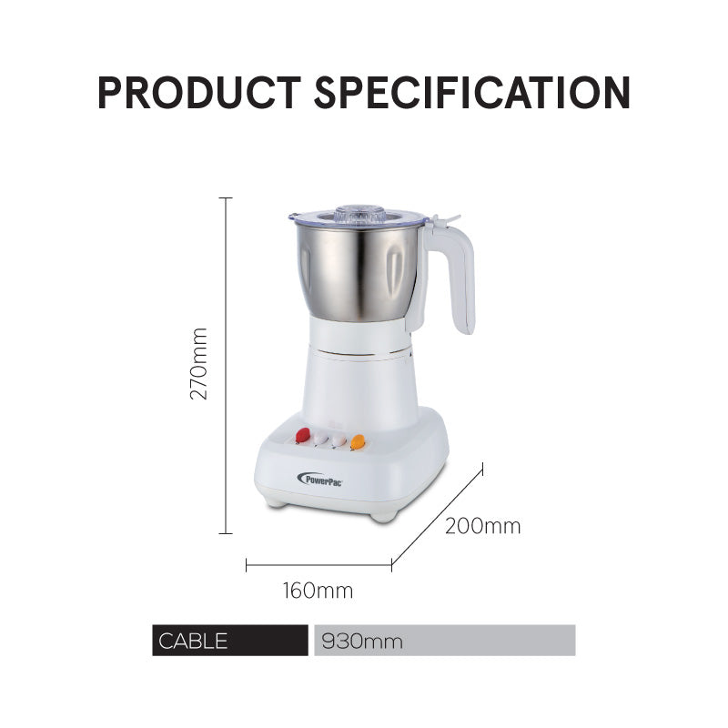 PowerPac Multi Grinder Coffee & Spice (PPBL342)