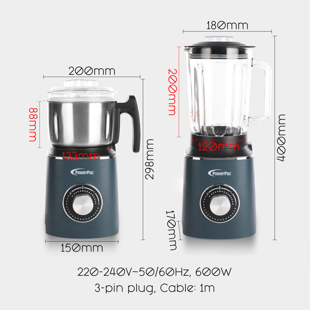 High Power Blender and Grinder (PPBL377)