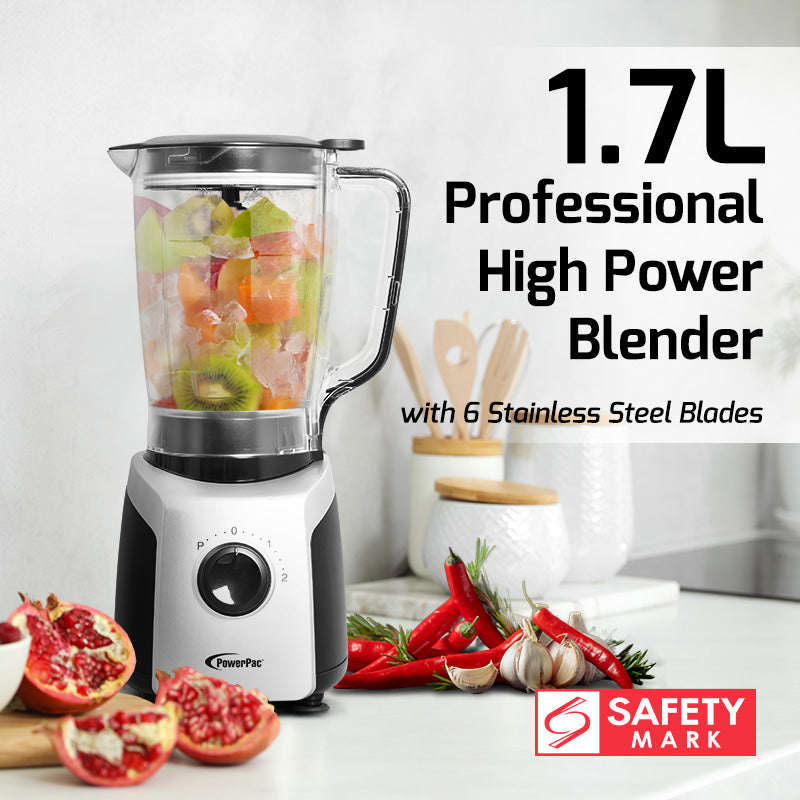 Professional High Power Blender, Bubble Tea Blender with 6 Stainless Steel Blades (PPBL600)