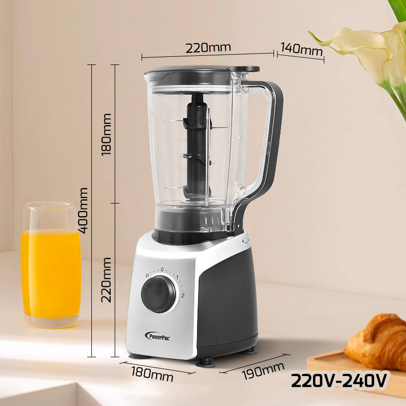 Professional High Power Blender, Bubble Tea Blender with 6 Stainless Steel Blades (PPBL600)