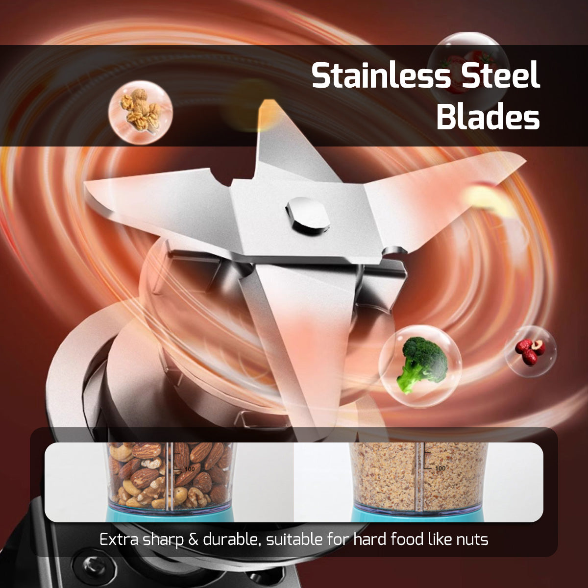 2-in-1 Blender for Grinding & Blending (PPBL686)