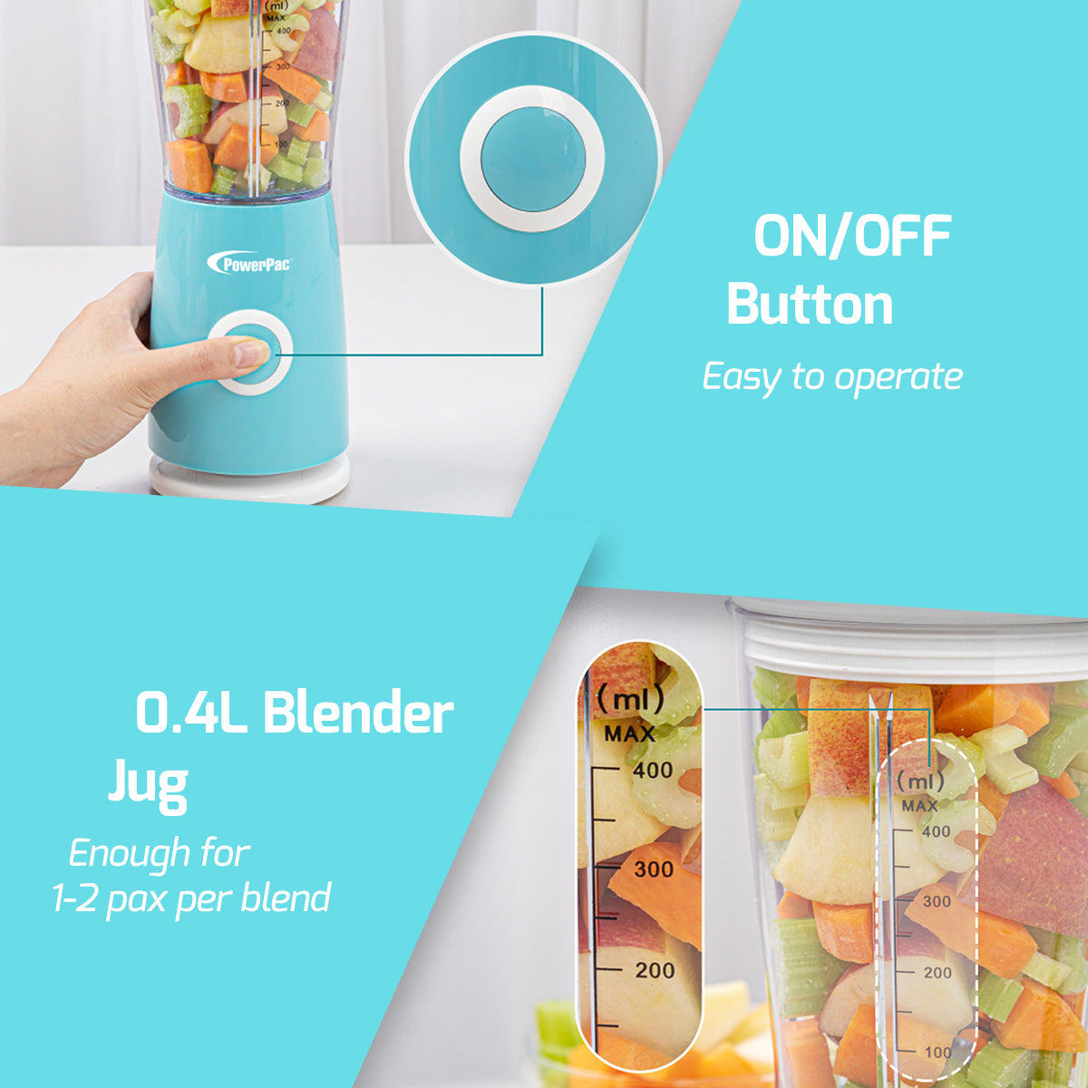 PowerPac 2-in-1 Blender for Grinding & Blending (PPBL686) – PowerPacSG