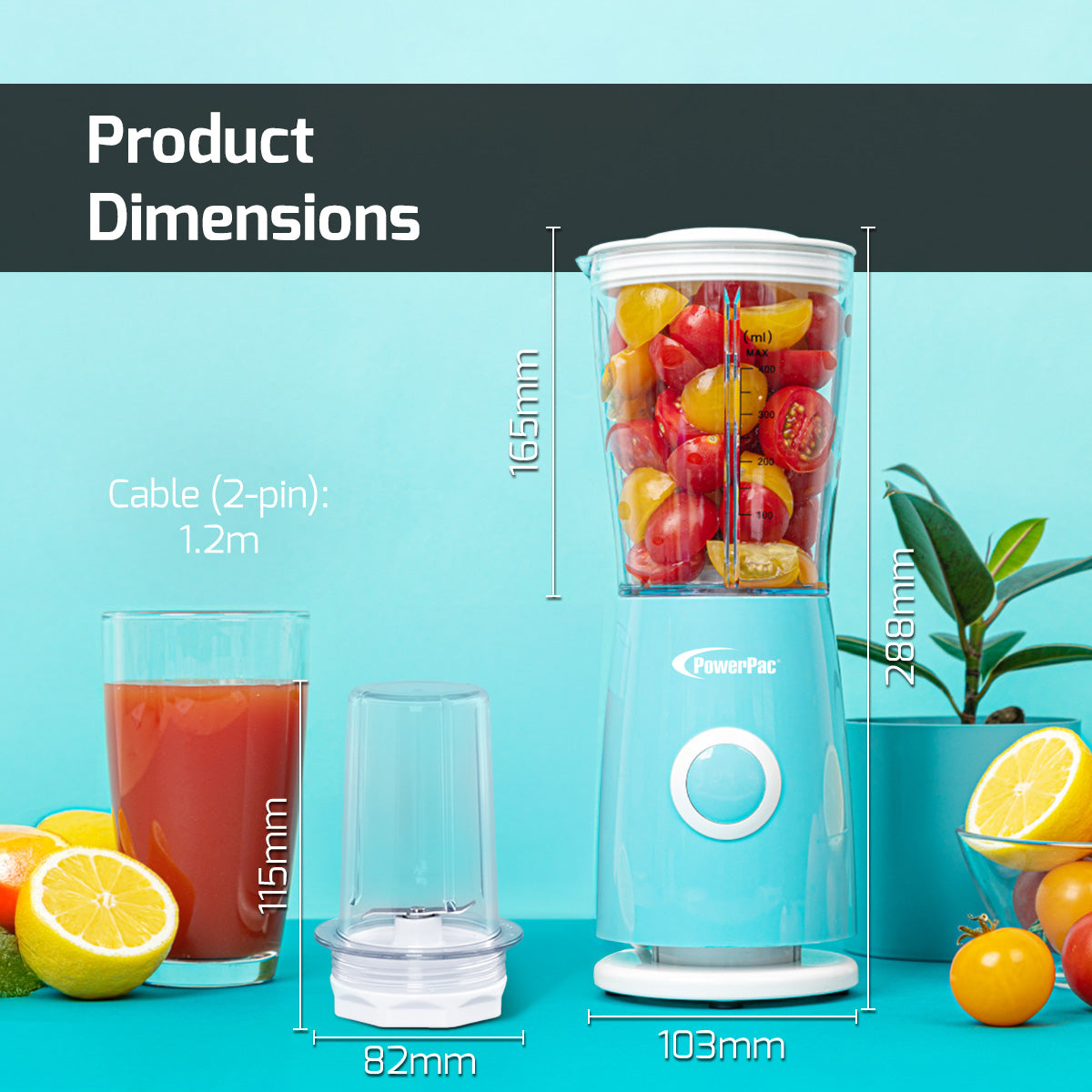 2-in-1 Blender for Grinding & Blending (PPBL686)