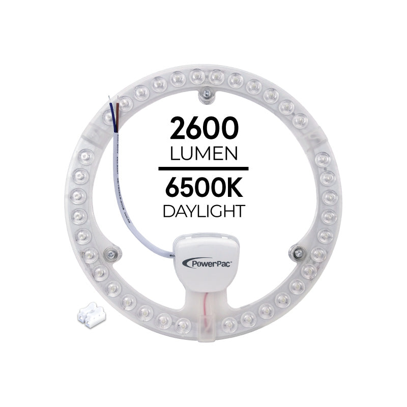 PowerPac LED Ceiling Lamp, Round Light, Circular Tube 36 Watts Daylight (PPC360)