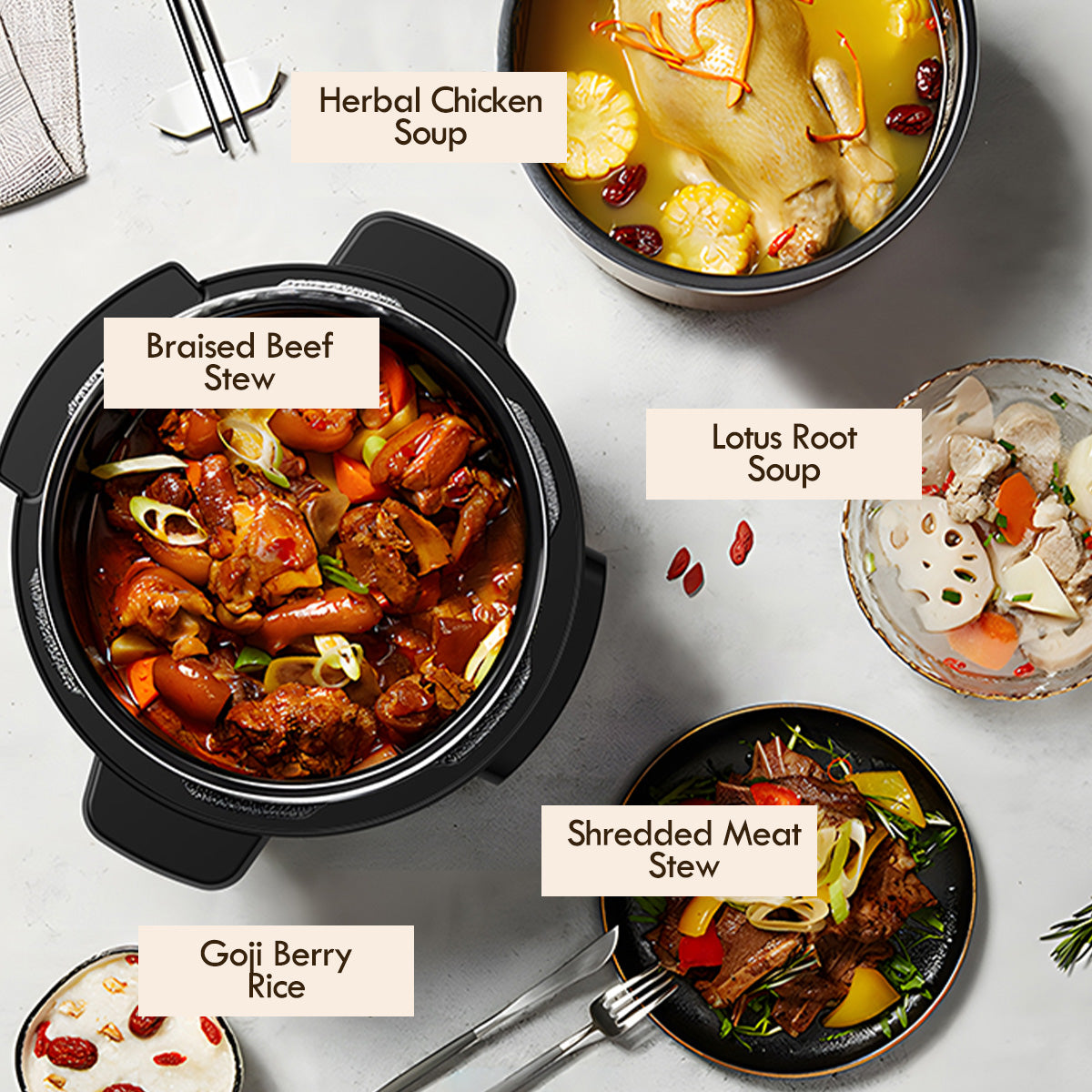 Pressure Cooker Electric With Stainless Steel Pot 4L (PPC411+SSPOT)