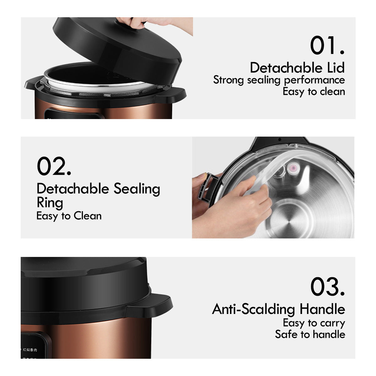 Pressure Cooker Electric With Stainless Steel Pot 4L (PPC411+SSPOT)