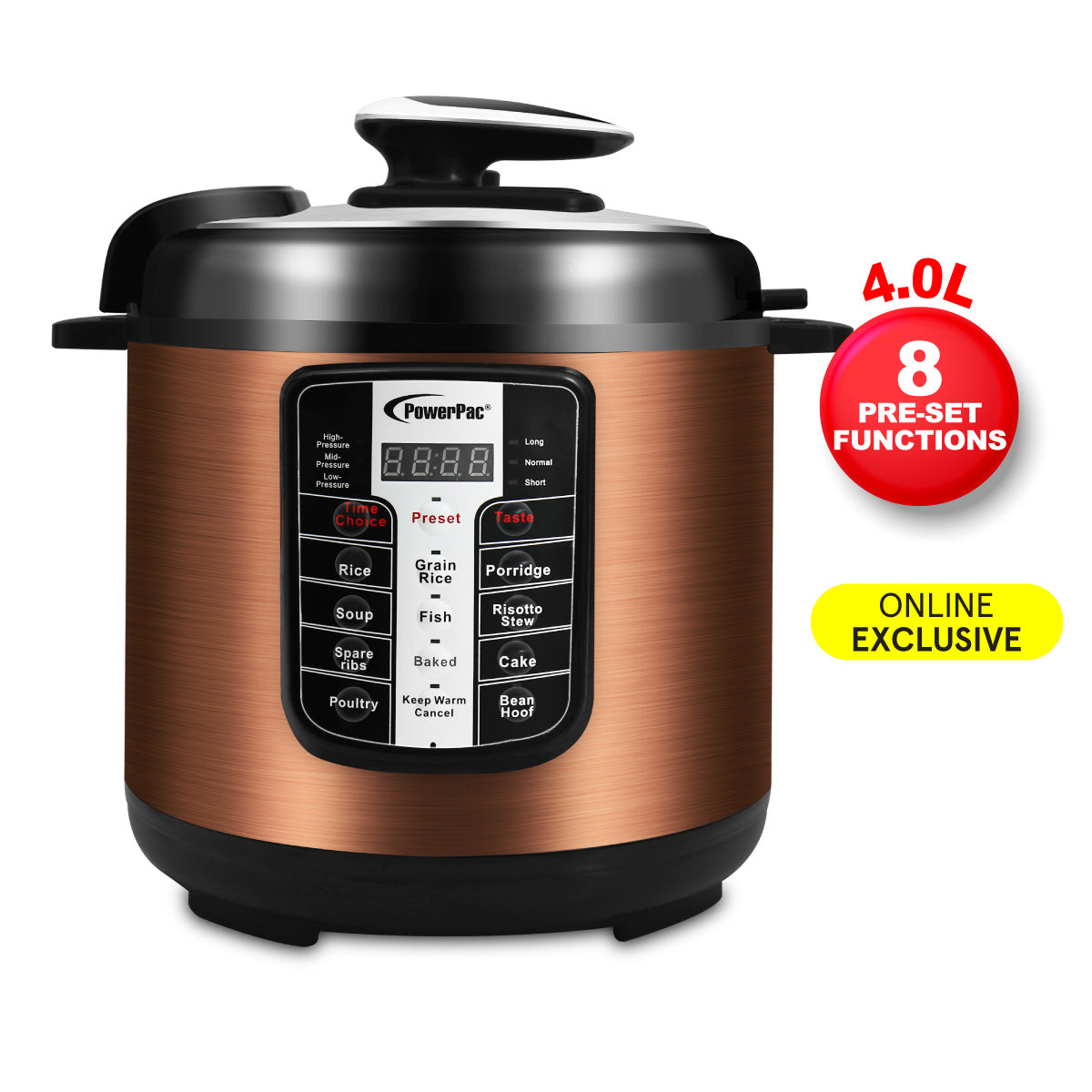 4L Electric Pressure Cooker 4.0L (PPC411A)