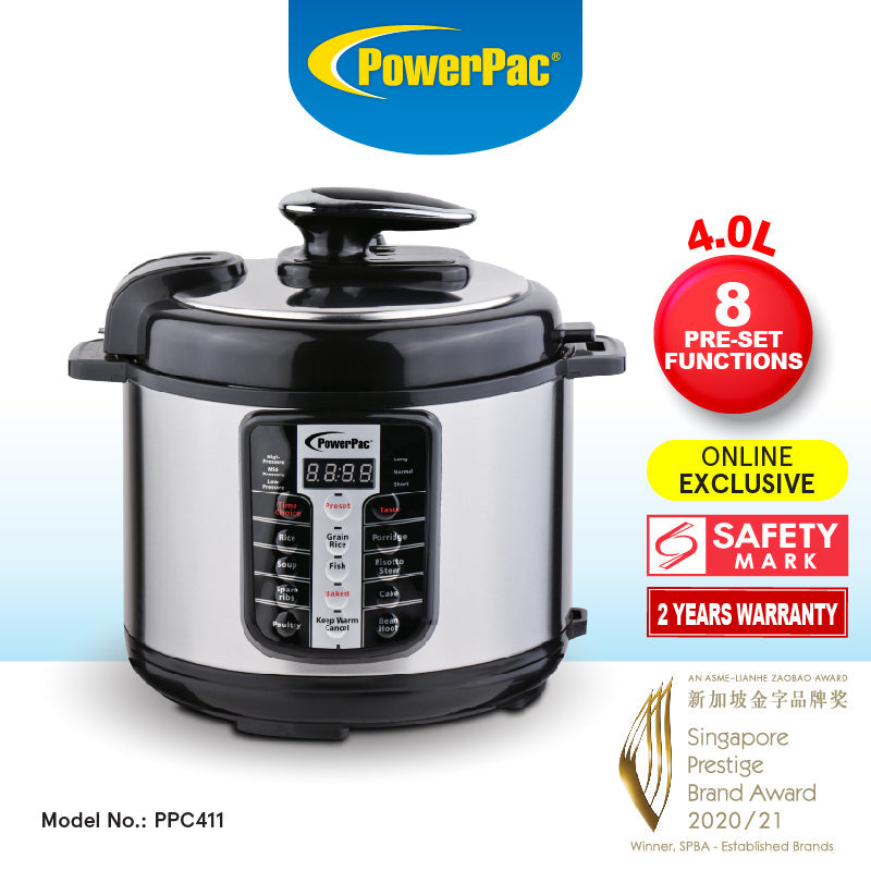 Pressure Cooker Electric With Stainless Steel Pot 4L (PPC411+SSPOT)