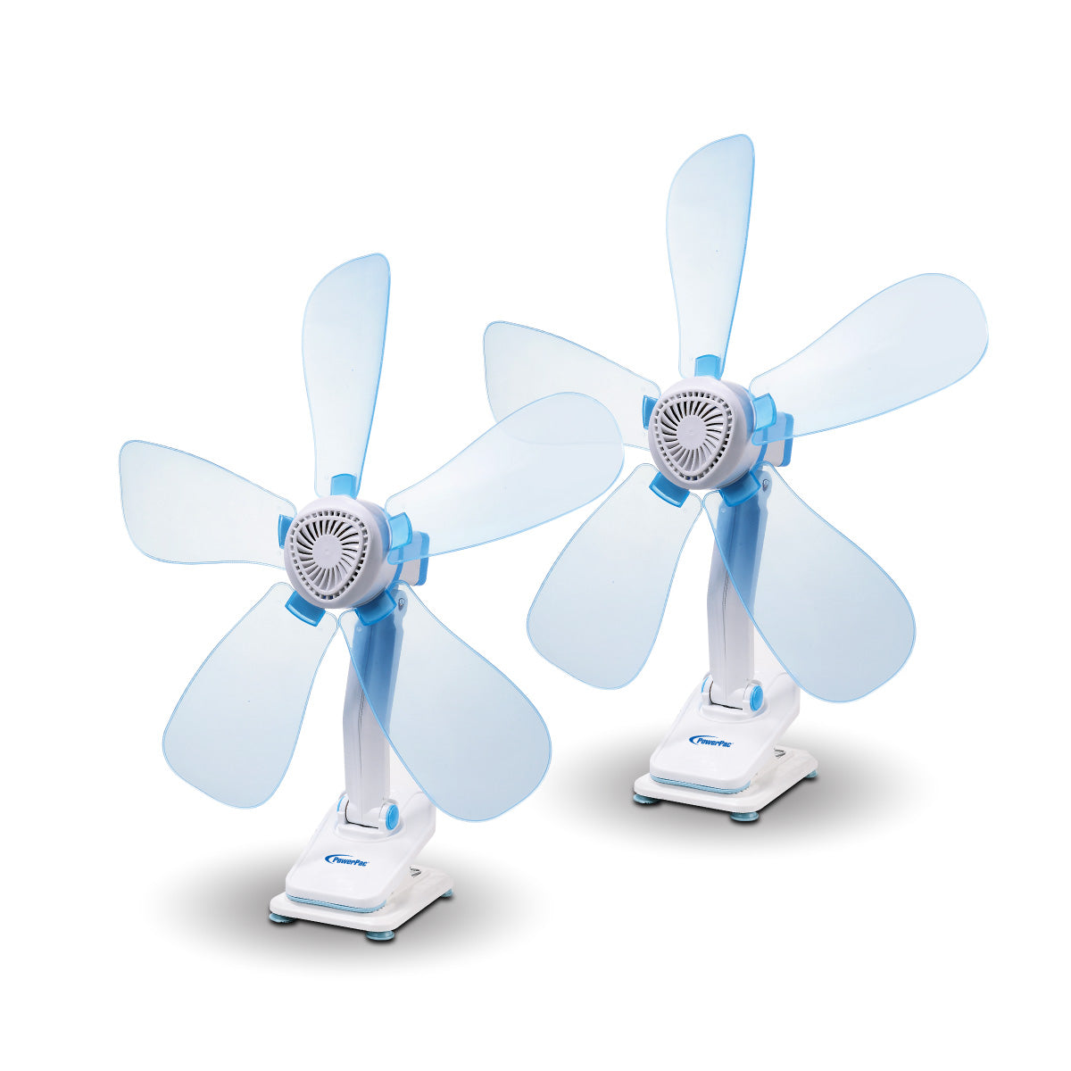 PowerPac 6" Clip/Table/Wall Fan – 5 Flexible Blades, Strong Airflow, Adjustable Tilt, PPC603A