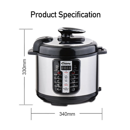 6L Electric Pressure Cooker 6.0L (PPC611) - PowerPacSG