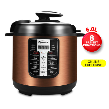 6L Electric Pressure Cooker 6.0L (PPC611)