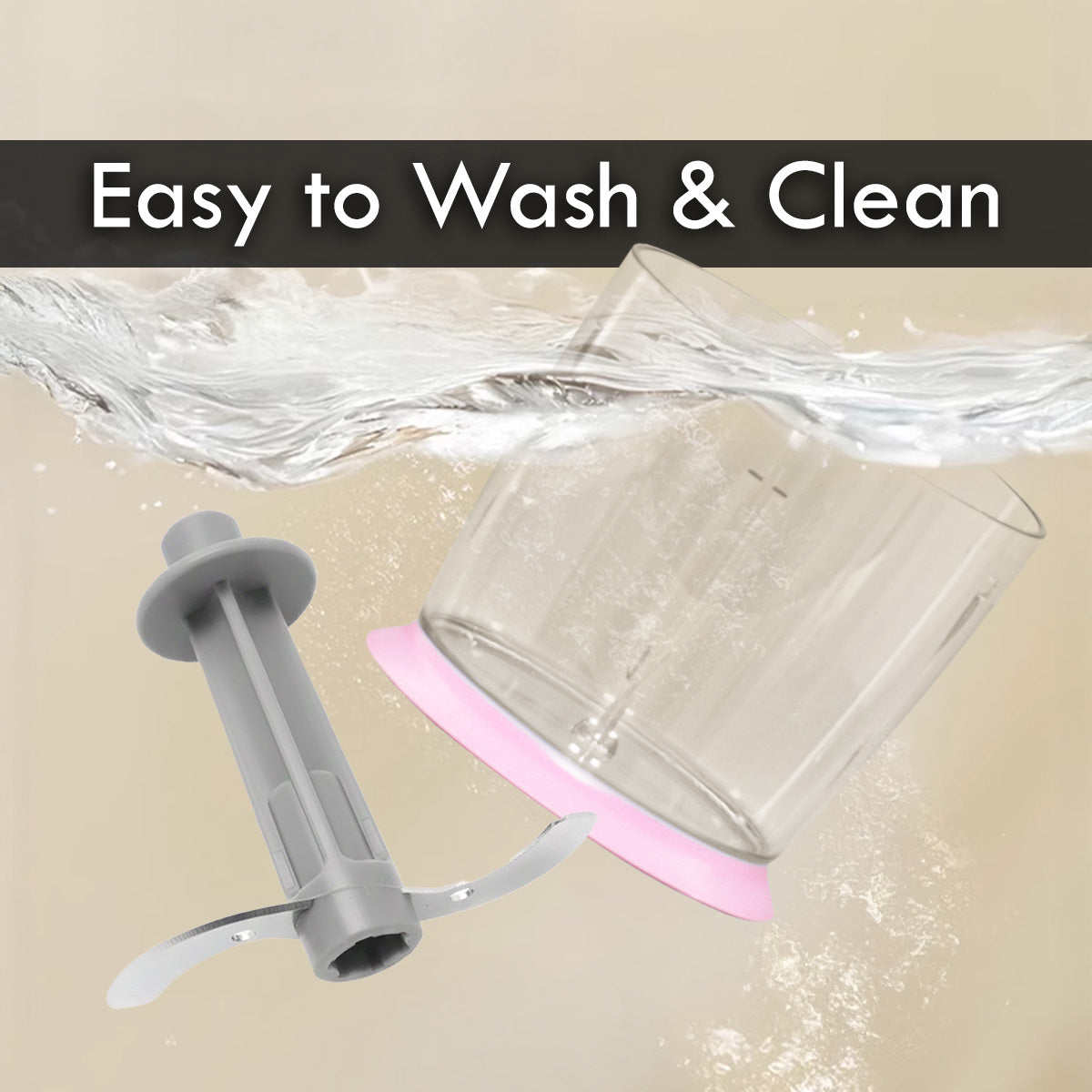 Electric Food Chopper, Food Preparation with Safety Lock Switch (PPCP613)