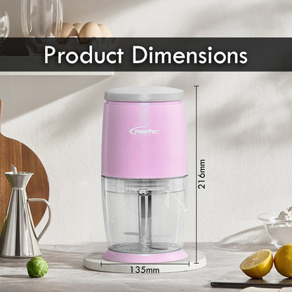 Electric Food Chopper, Food Preparation with Safety Lock Switch (PPCP613)