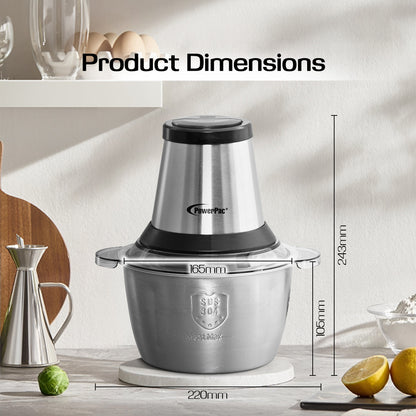 Food Chopper 2.0L with Safety Lock Switch (PPCP713)