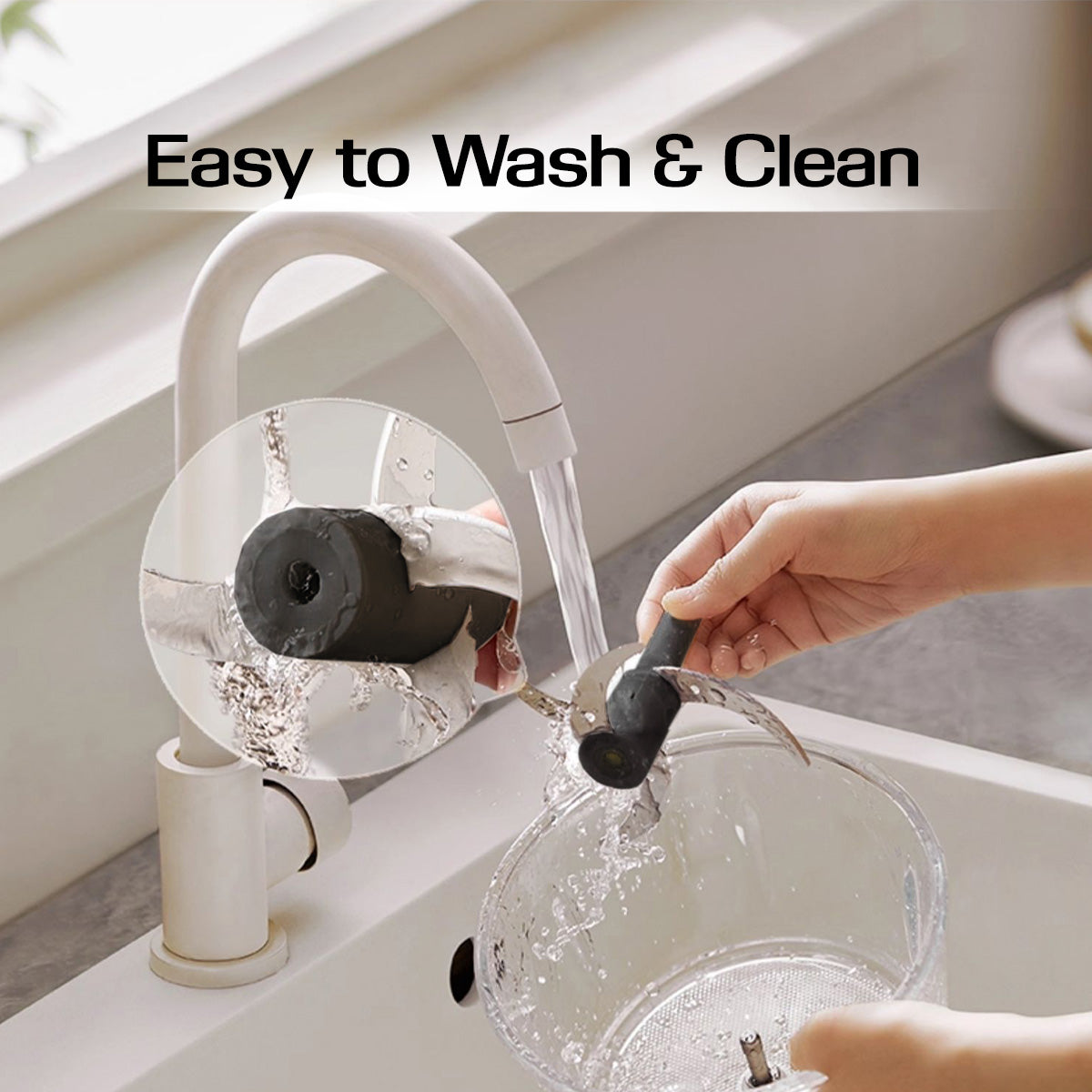 Food Chopper, Food Preparation 1L with Safety Lock Switch (PPCP813)