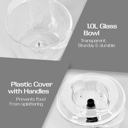 Food Chopper, Food Preparation 1L with Safety Lock Switch (PPCP813)