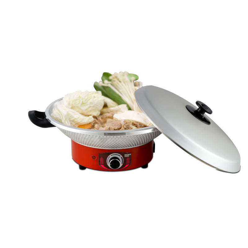 PowerPac Electric Wok, Steamboat, Multi Cooker, Frying Pan 12 Inch (PPEC815)