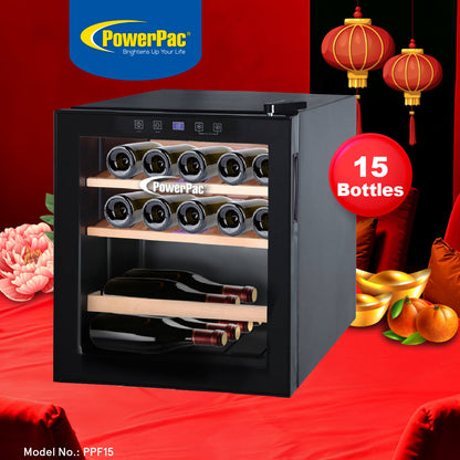 Wine Chiller With Compressor 15 Bottles (PPF15)