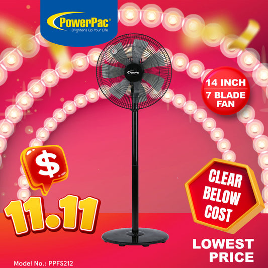 Stand Fan, High Velocity Fan with Convertible Height (PPFS212)