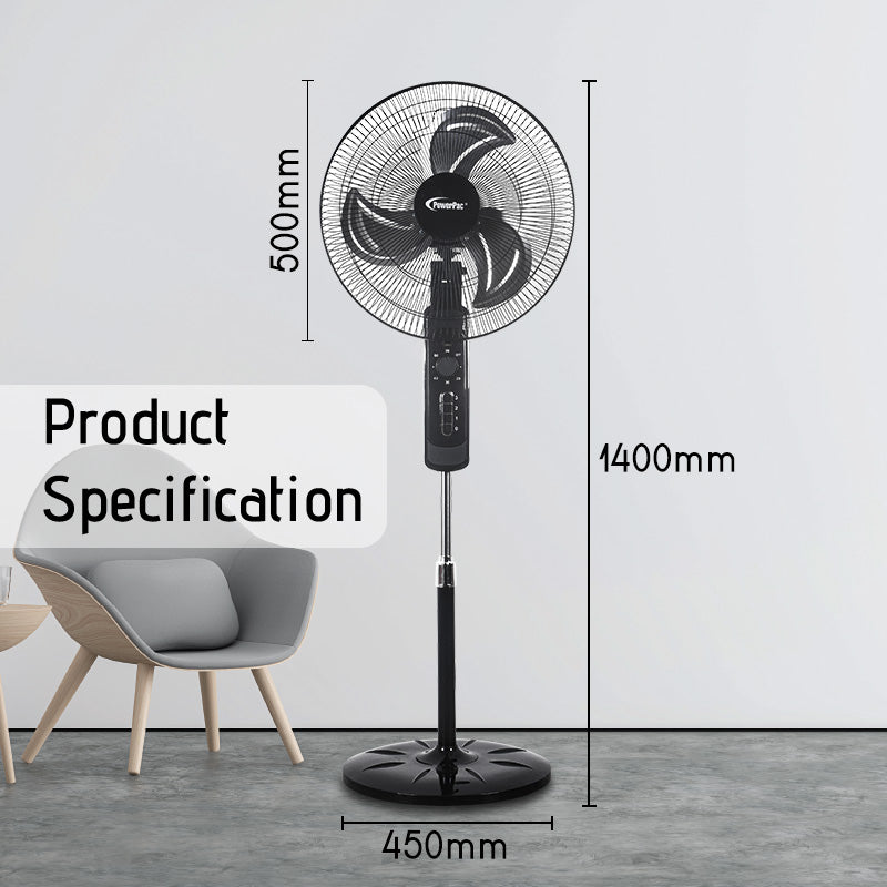 Stand Fan 18" Electric with Metal Blade (PPFS818)