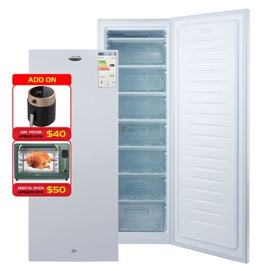 230L Chest Freezer, Upright freezer, Freestanding Freezer 230L (PPFZ230)