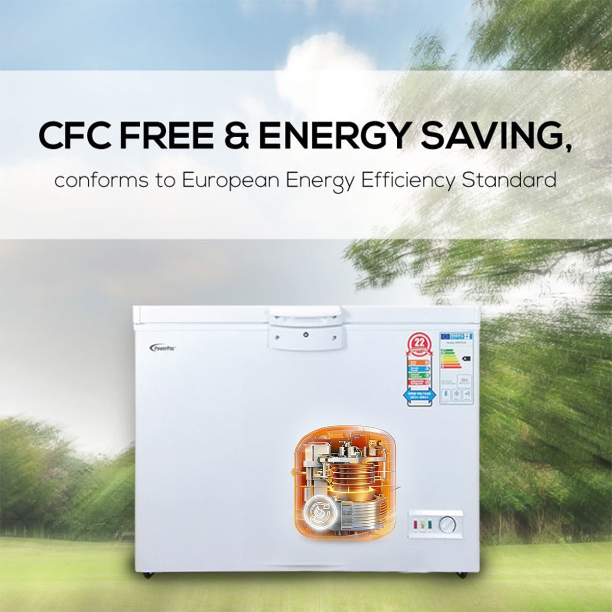 PowerPac 250L Chest Freezer CFC Free (PPFZ250) – PowerPacSG