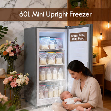 PowerPac Chest freezer, Mini freezer, Hygienic, Freezer for Breast Milk 60L (PPFZ60)
